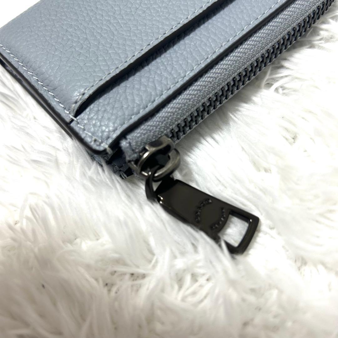 未使用✨レアカラー　COACH コーチ　キーケース　ケース　ブルーグレー