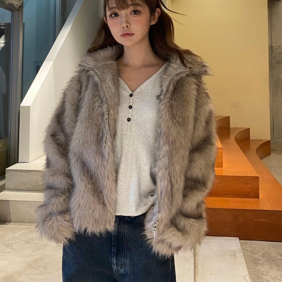 RAY CASSIN ダブルジップファーブルゾン