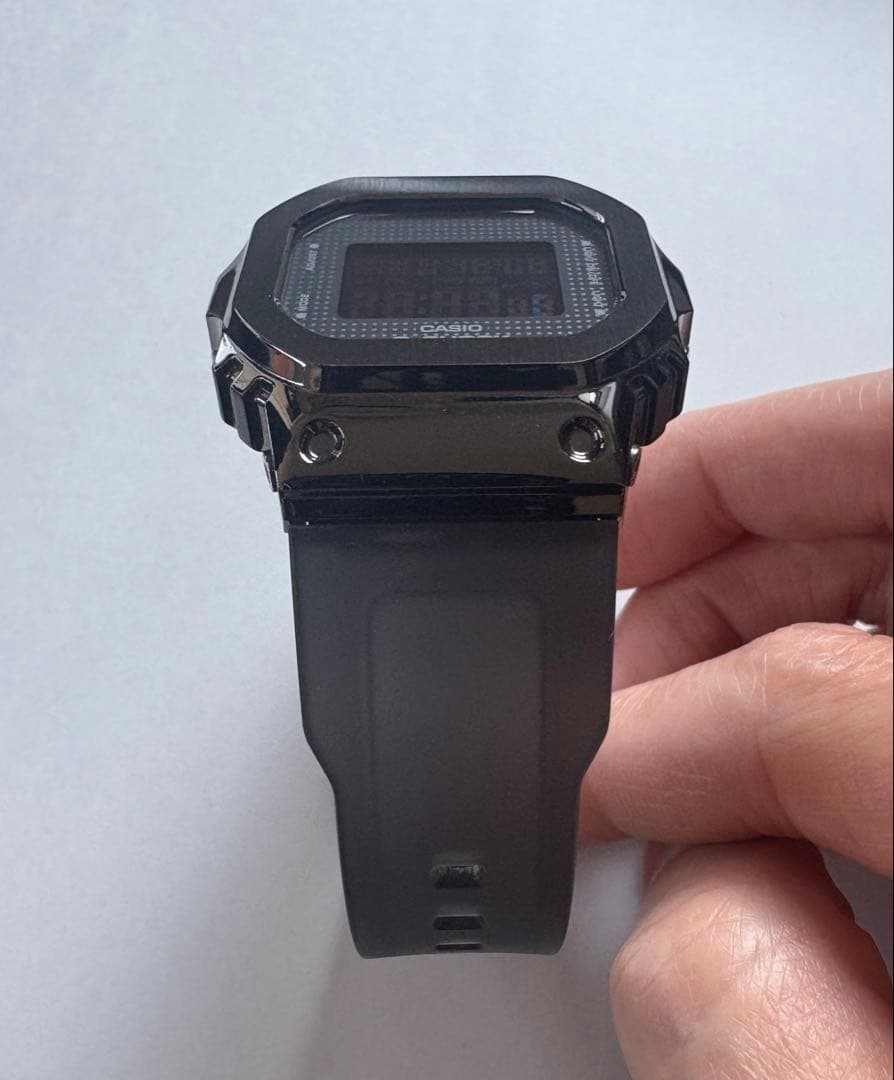 G-SHOCK GM-S5600SB-1 ブラック メタルカバー 美品