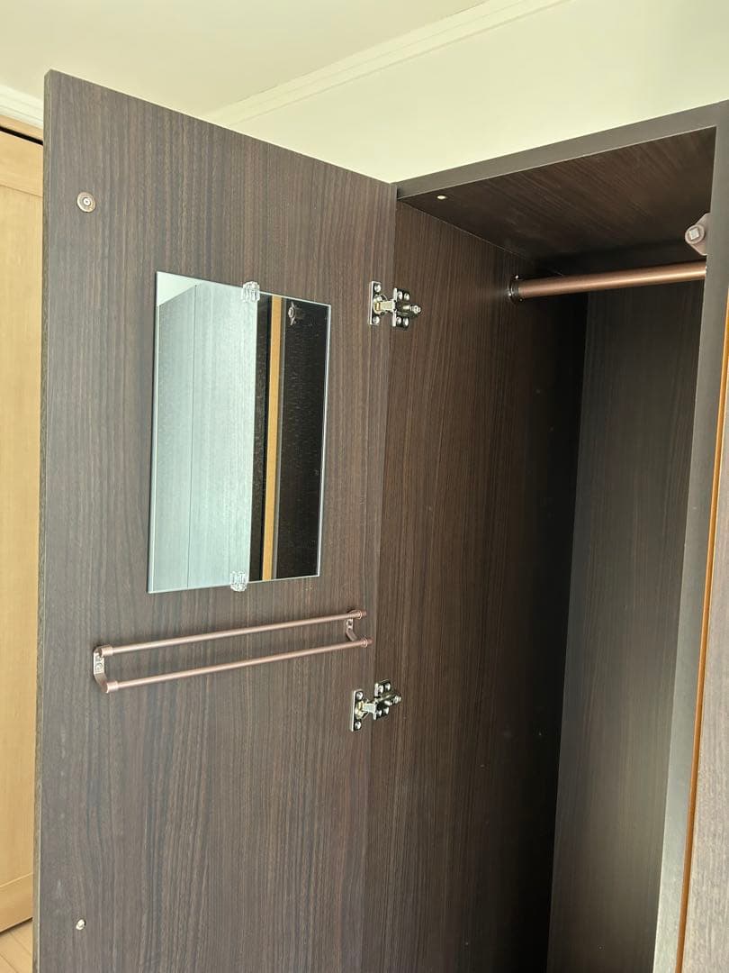 tiijyaens ニトリ ワードローブ 洋服ダンス ブラウン