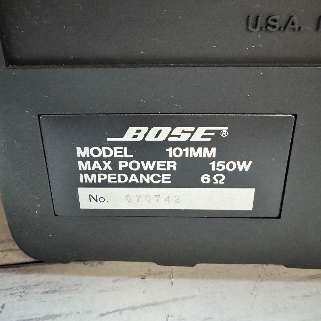 BOSE ボーズ ブラック スピーカー 101MM 2個セット 音響機器