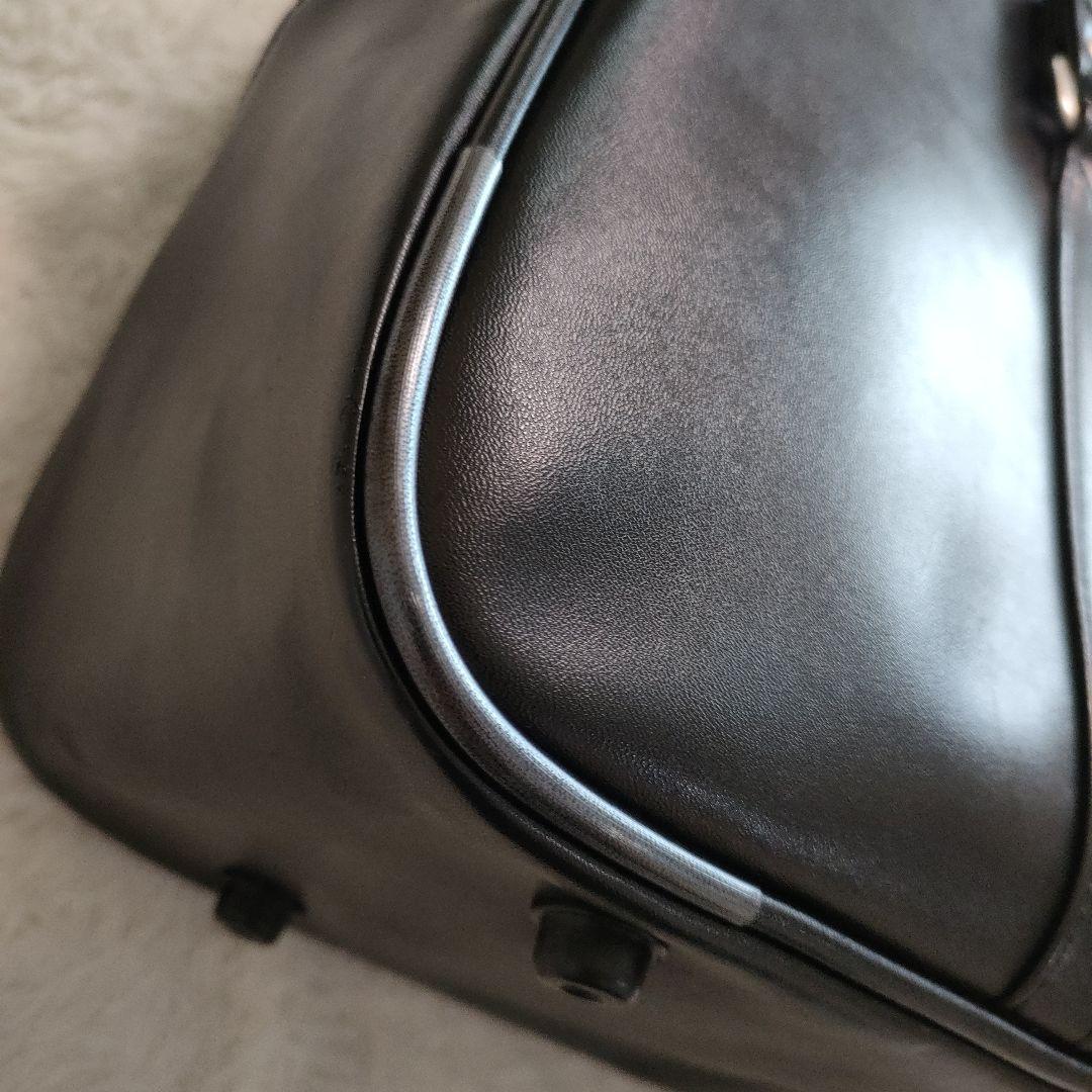 EAST BOY スクールバッグ 合皮 ブラック 赤女神 刺繍 スクバ