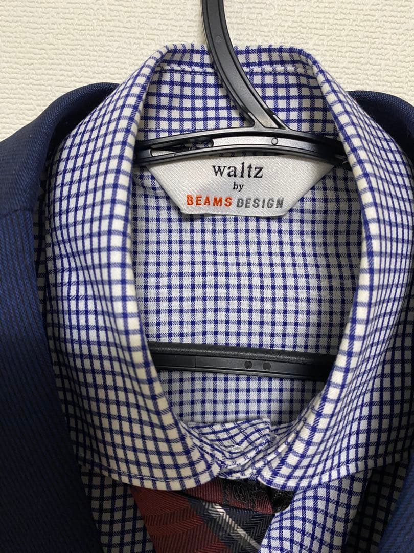 【一回数時間のみ使用】BEAMS DESIGN ネイビー スーツセット