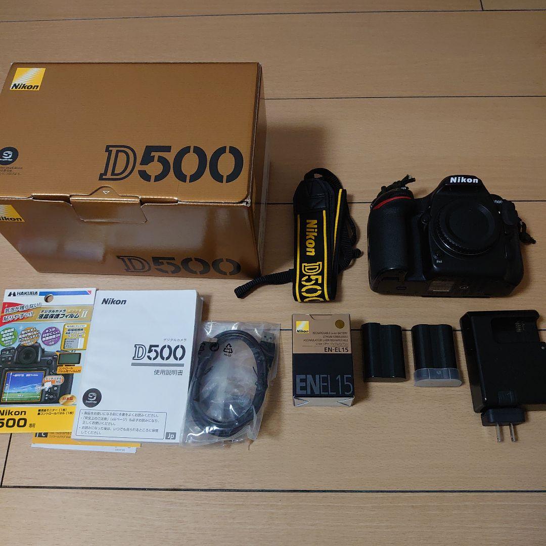 Nikon D500 デジタル一眼レフカメラ 本体＋バッテリー1本