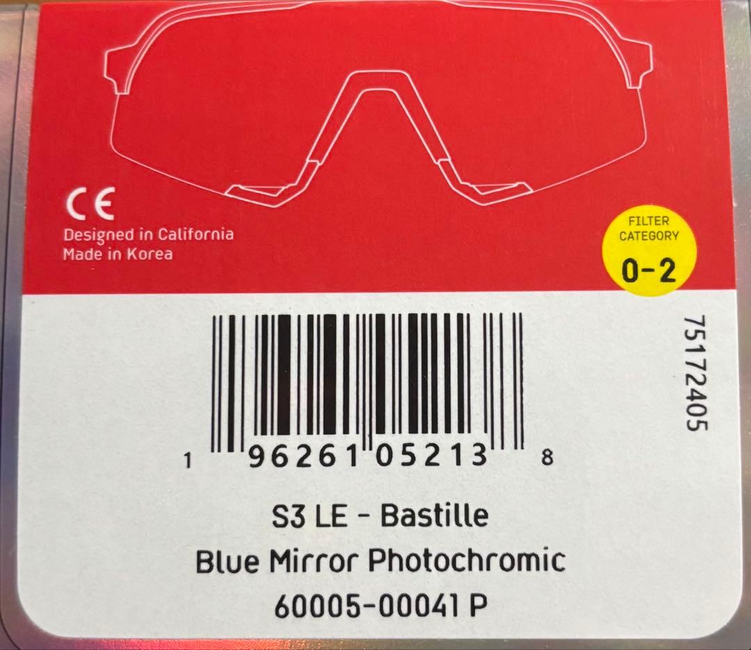 限定モデル ＊正規品＊ 100% S3 Bastille LE レンズ