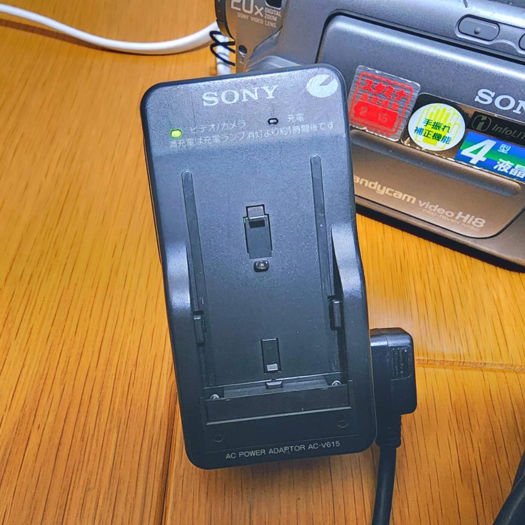 【動作確認済】高画質 SONY 8ミリ Hi8 ビデオカメラ ACアダプタセット