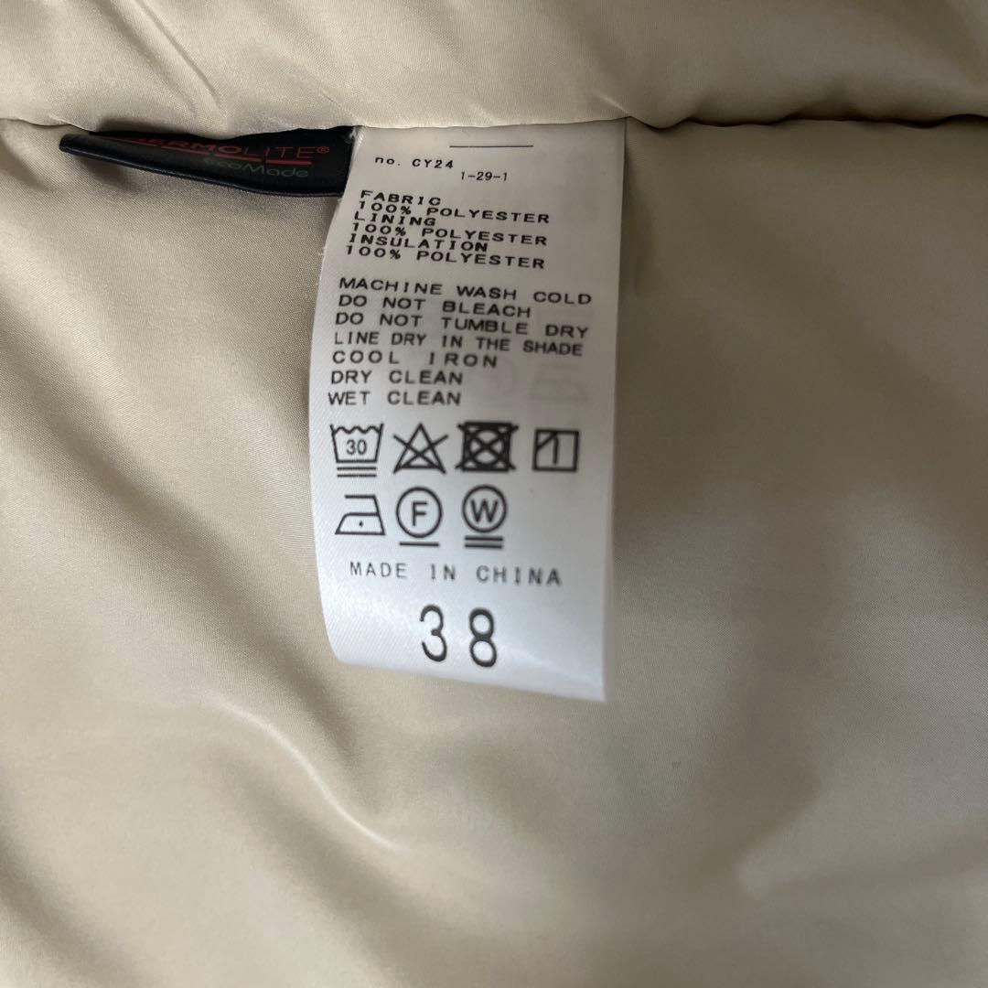 【1度着用】SLOBE IENA ウォッシャブル中綿モンスターパーカーブルゾン