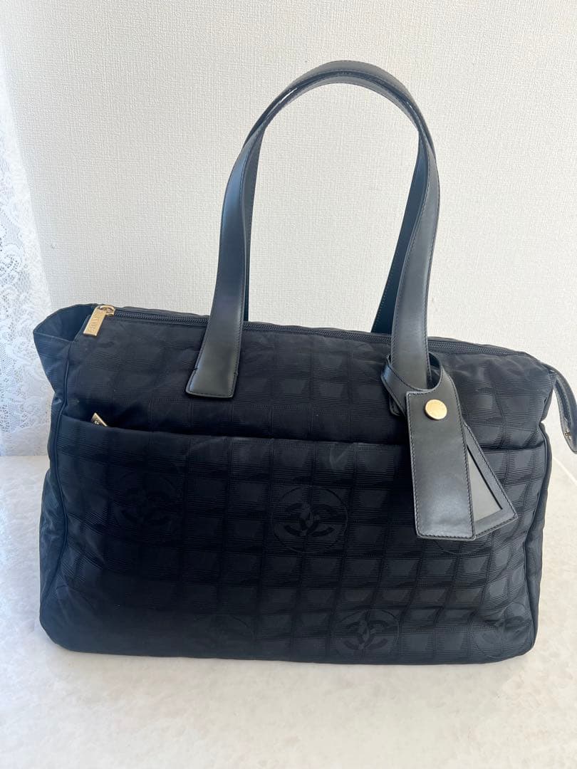 美品シャネル　ニュートラベルライン　ボストンバック