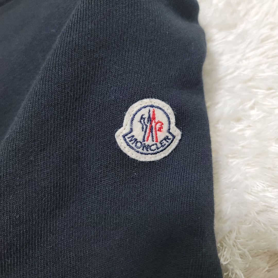 MONCLER モンクレール ワンピース フリル 裏起毛 ロゴワッペン