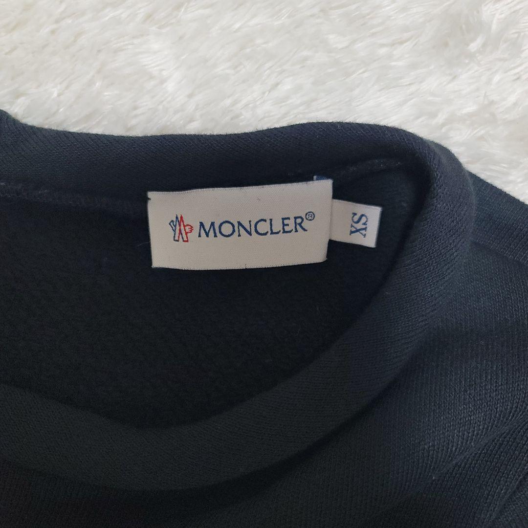 MONCLER モンクレール ワンピース フリル 裏起毛 ロゴワッペン