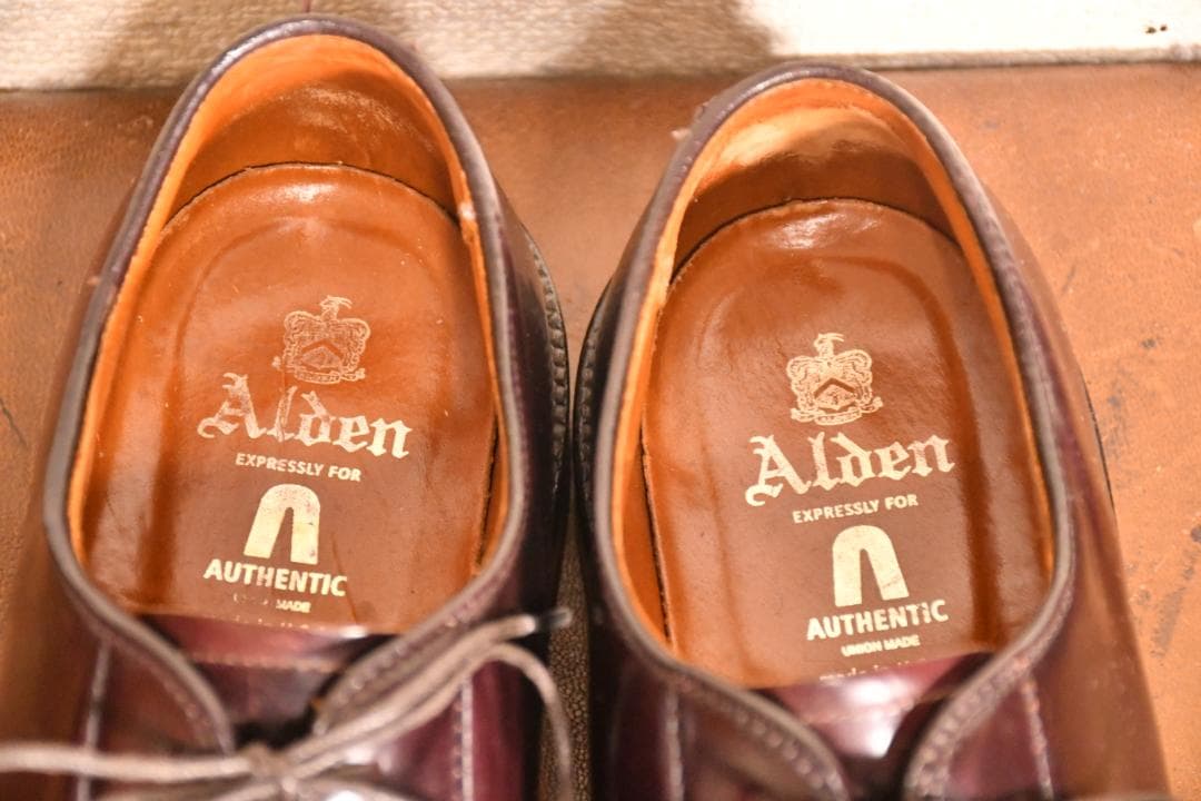 靴 ALDEN #990 cordovan 8B/D 26cm