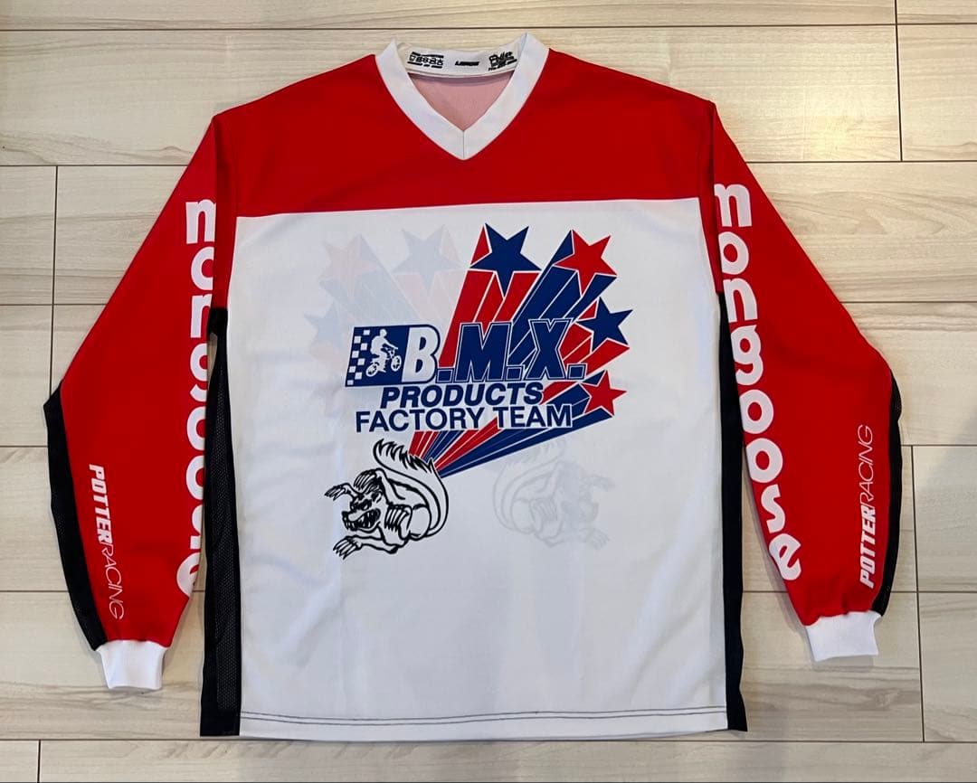 【L】BMX PRODUCTS TeamMon復刻ジャージOLDBMX