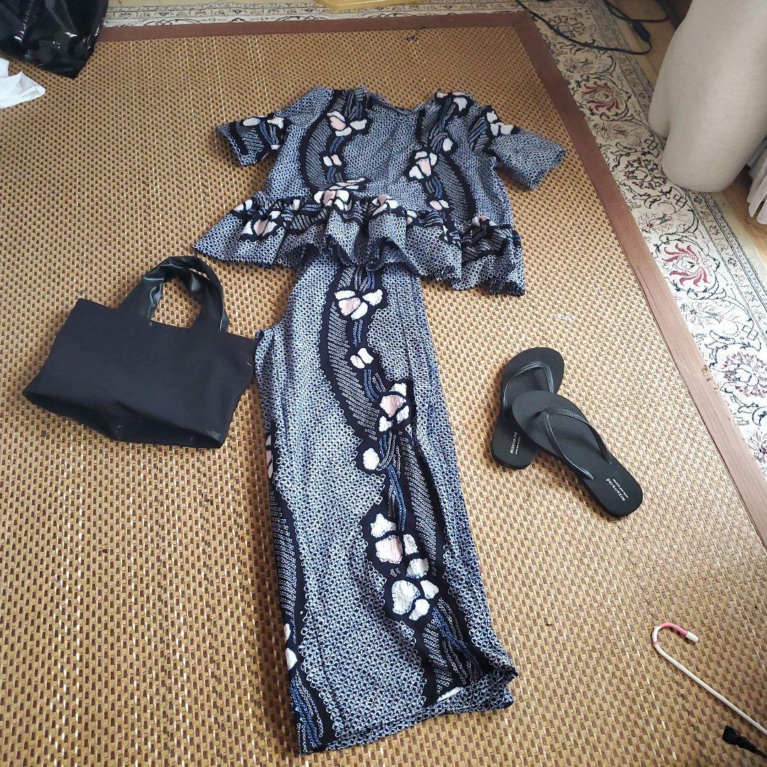 さと　有松絞りよりセットアップ