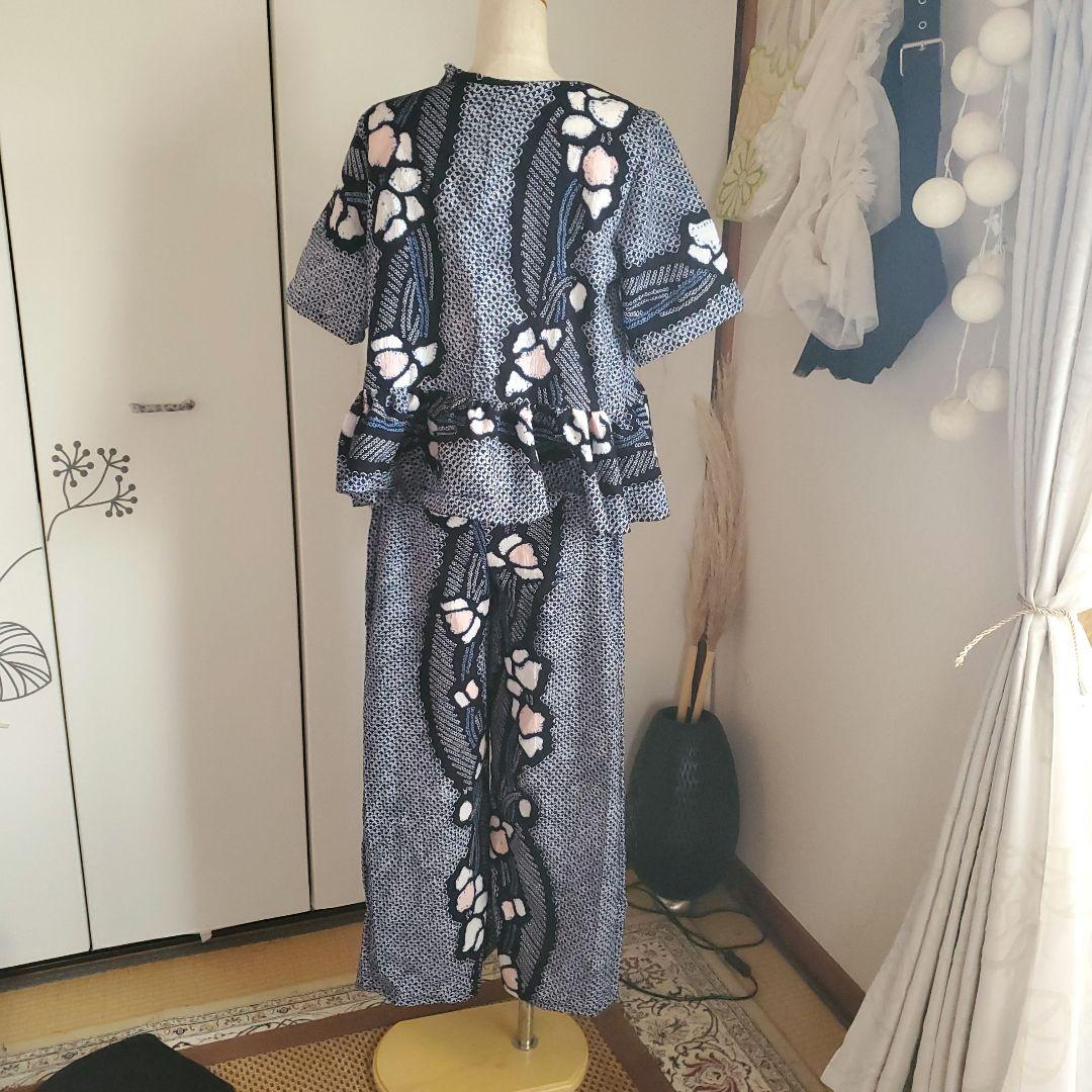 さと　有松絞りよりセットアップ