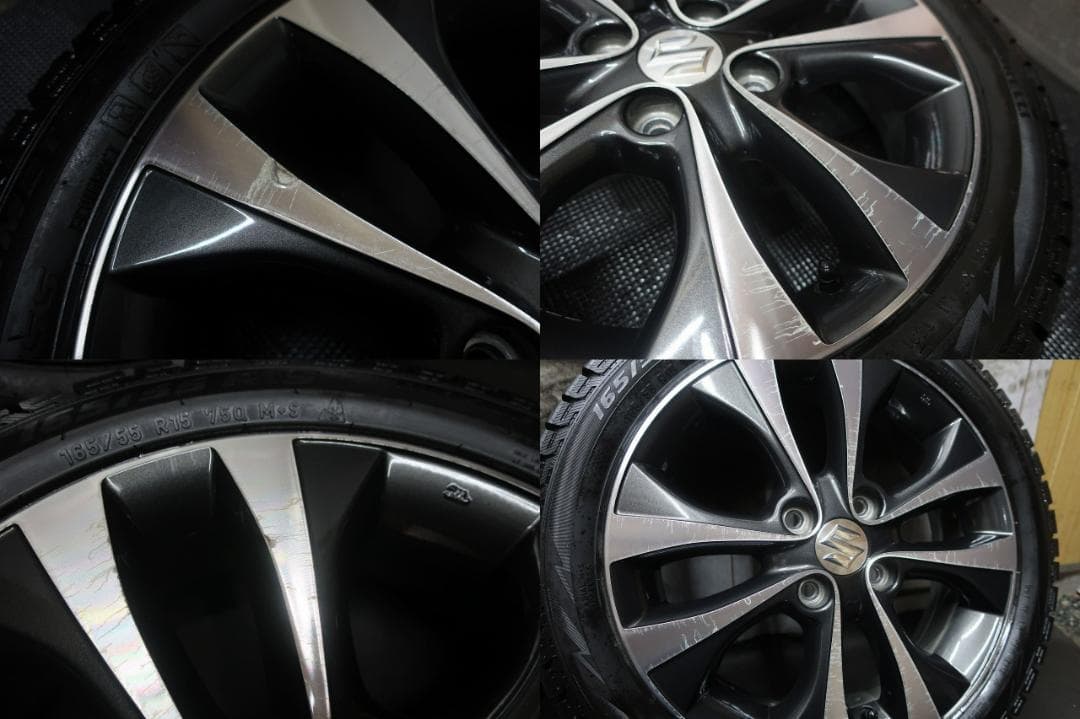 スタッドレス ピレリ 165/55R15 溝有 スズキ ワゴンR スティングレー