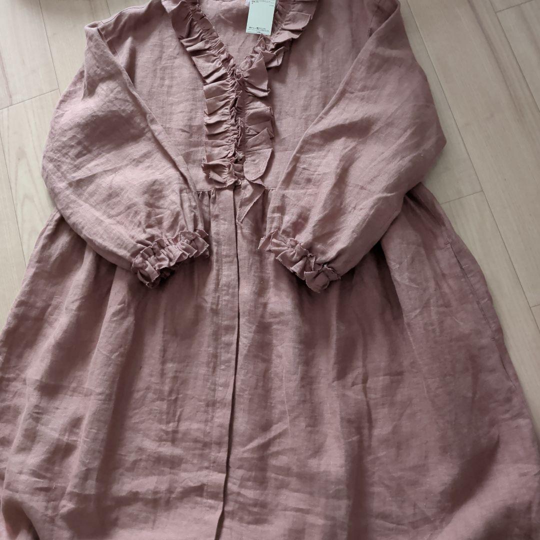 サマンサモスモス☆立川限定 リネンブロッサムワンピース(モカ)