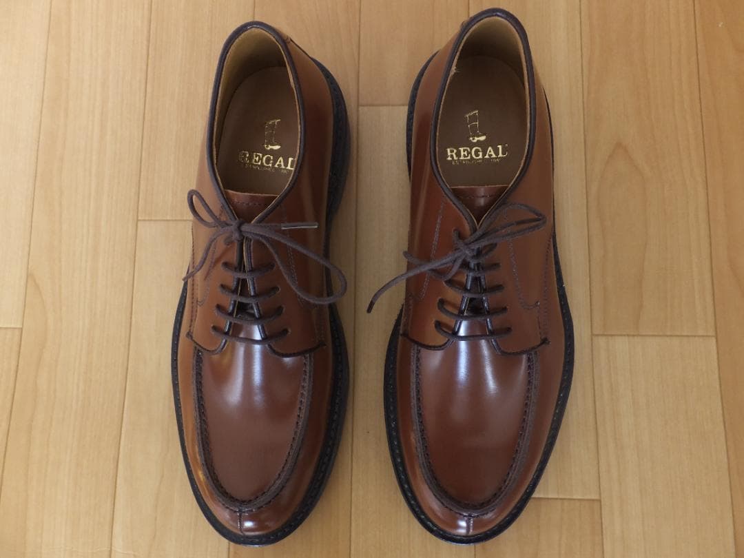 美品 REGAL リーガル Uチップ JU15 ブラウン ２５．５cm