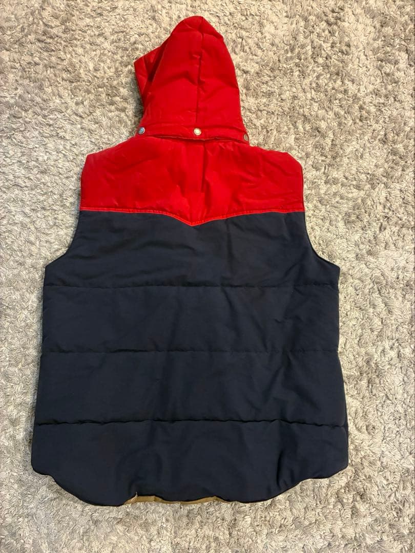 Sugar Cane フード付きキルティングベスト