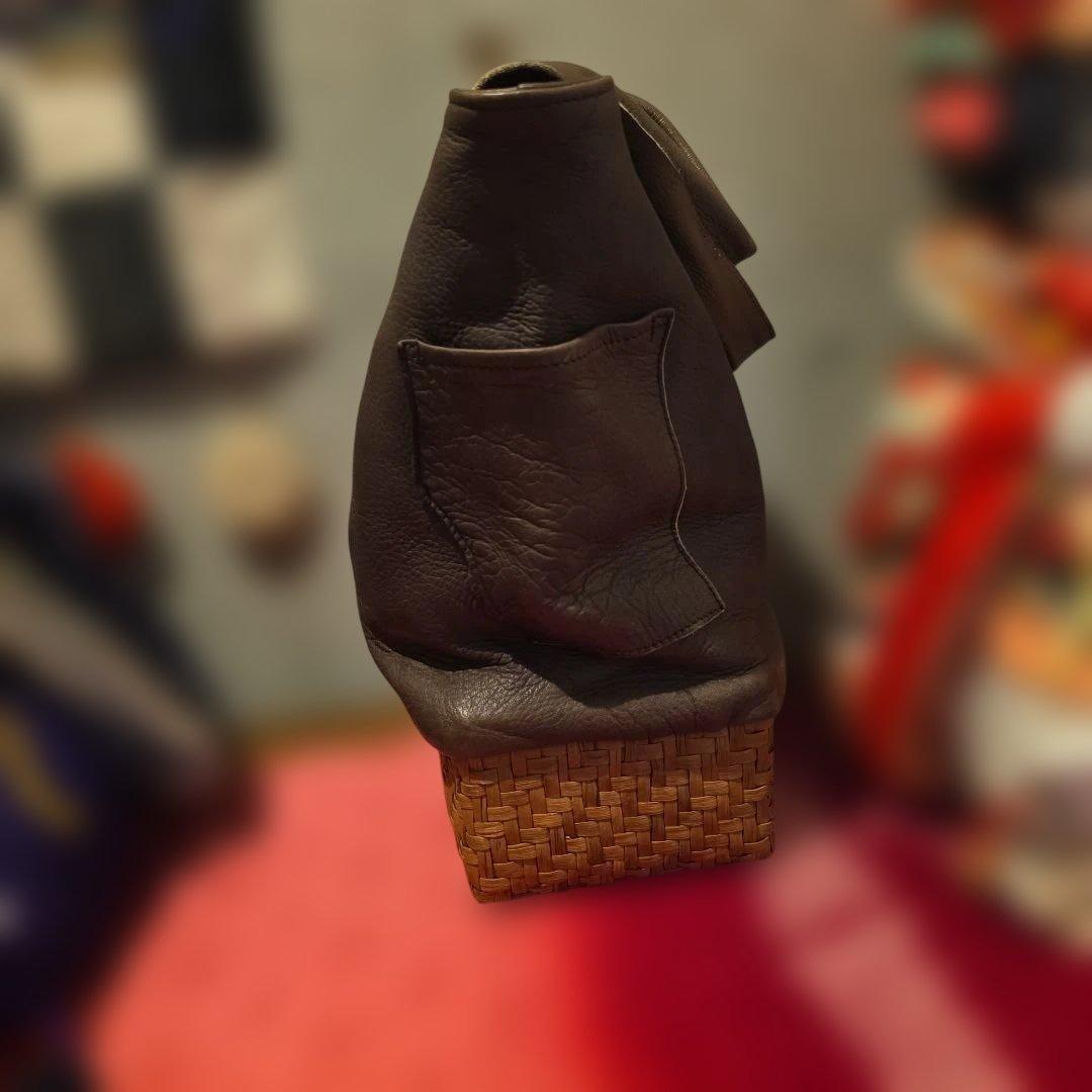 やまぶどうバック　山葡萄　のぼり　墨染　山葡萄　かごバック