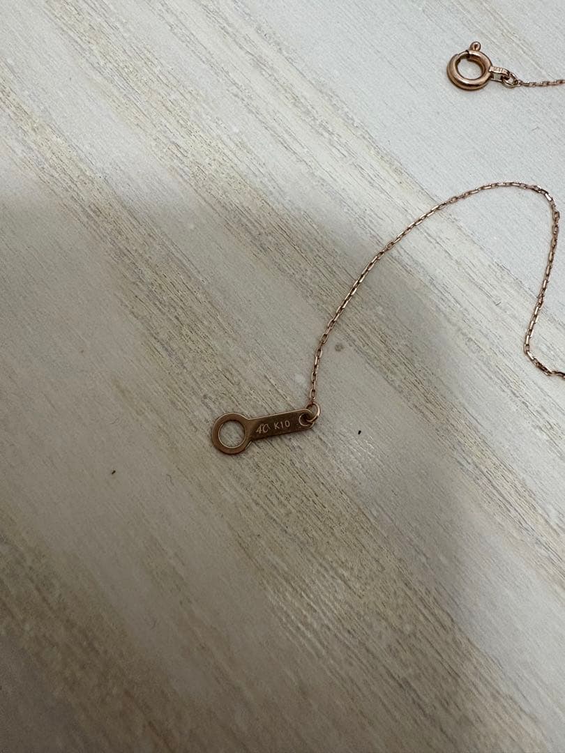 正*ん様 4C シンプル ピンクゴールドネックレス