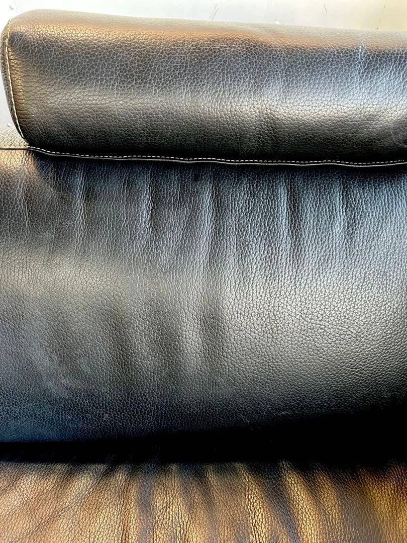 712 IDC大塚家具 L/S LUXE-01 本革 3人掛けソファ