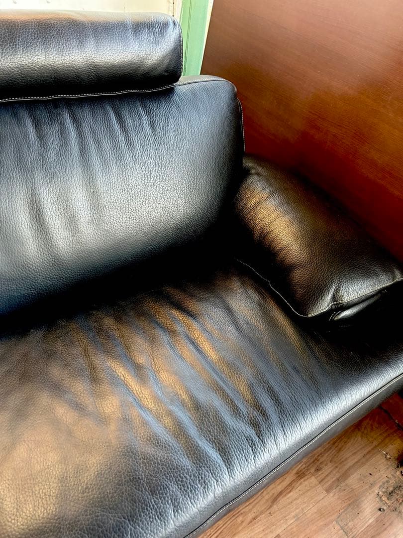 712 IDC大塚家具 L/S LUXE-01 本革 3人掛けソファ