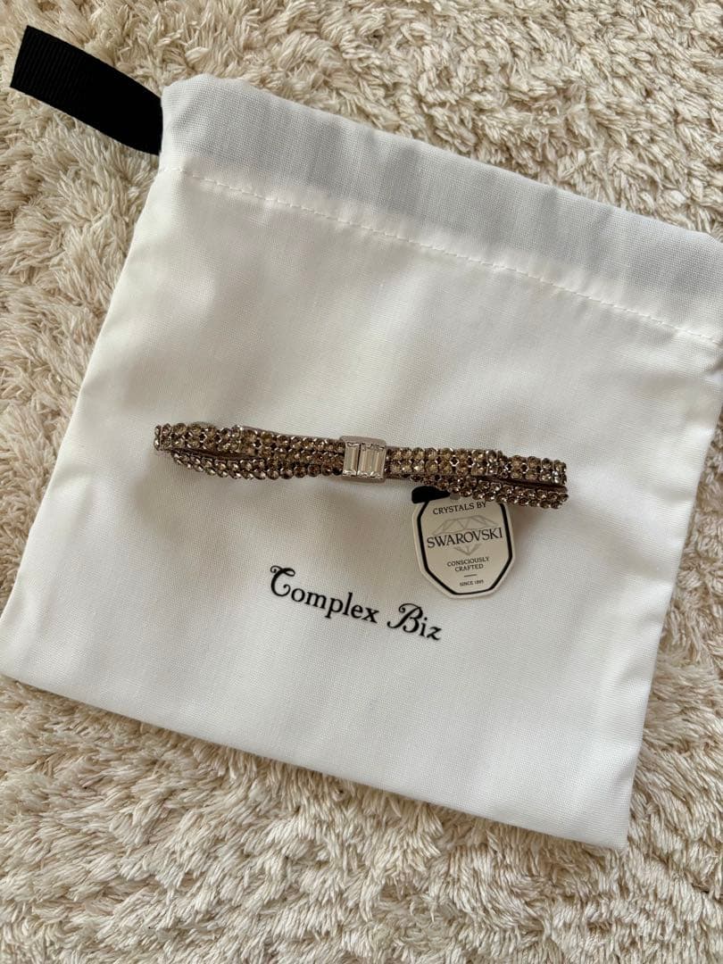 Complex Biz スワロフスキー リボンヘアアクセサリー