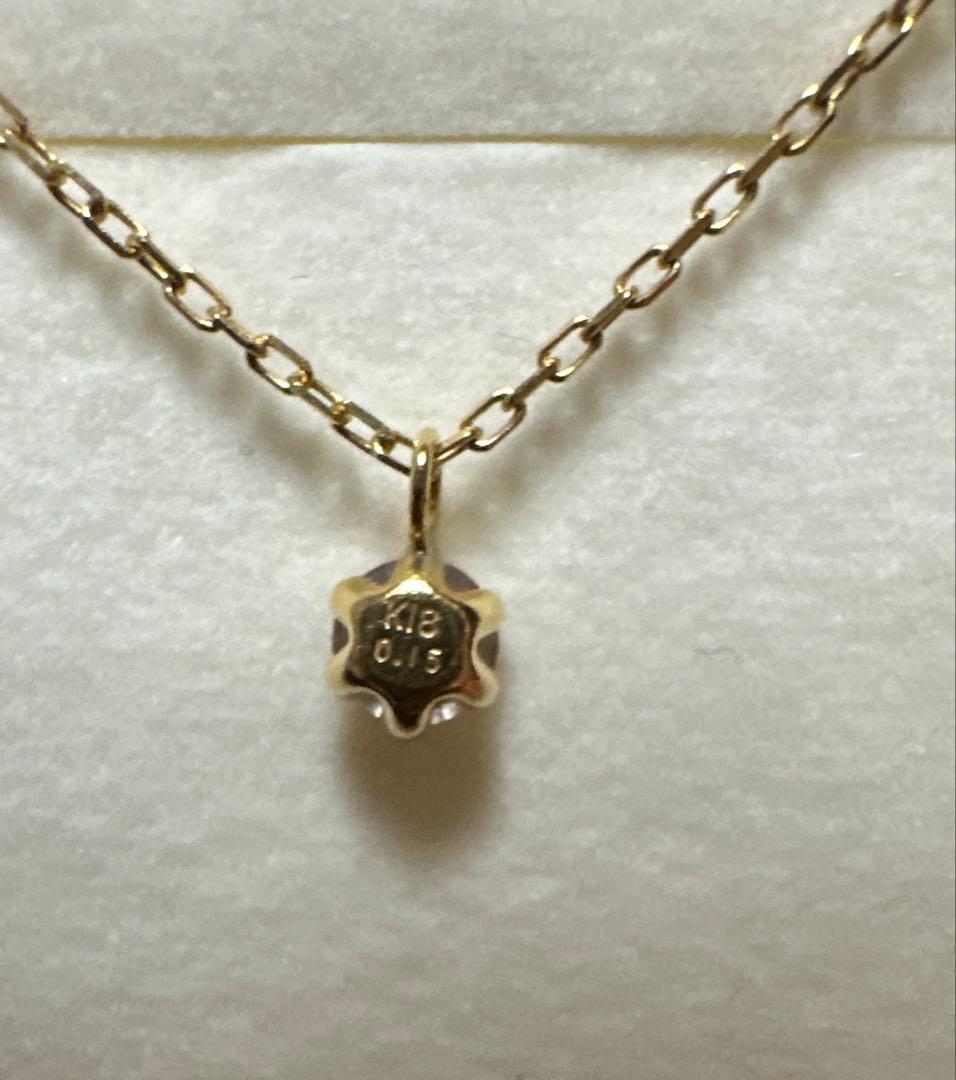 cui-cui K18シャンパンダイヤモンドネックレス