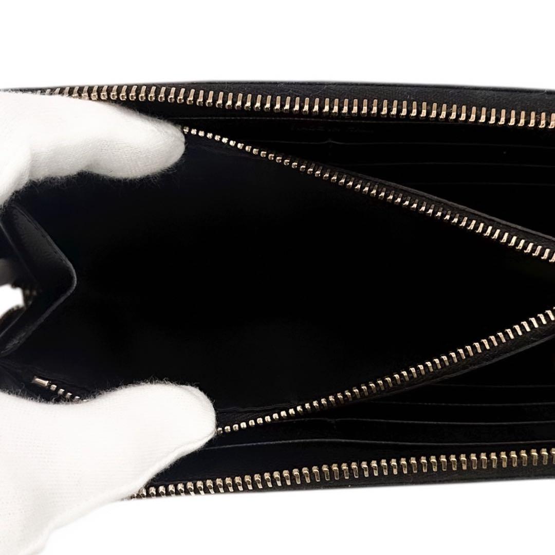 現行 極美品 箱付 サンローラン 長財布 YSL 小銭入れ  キャビア