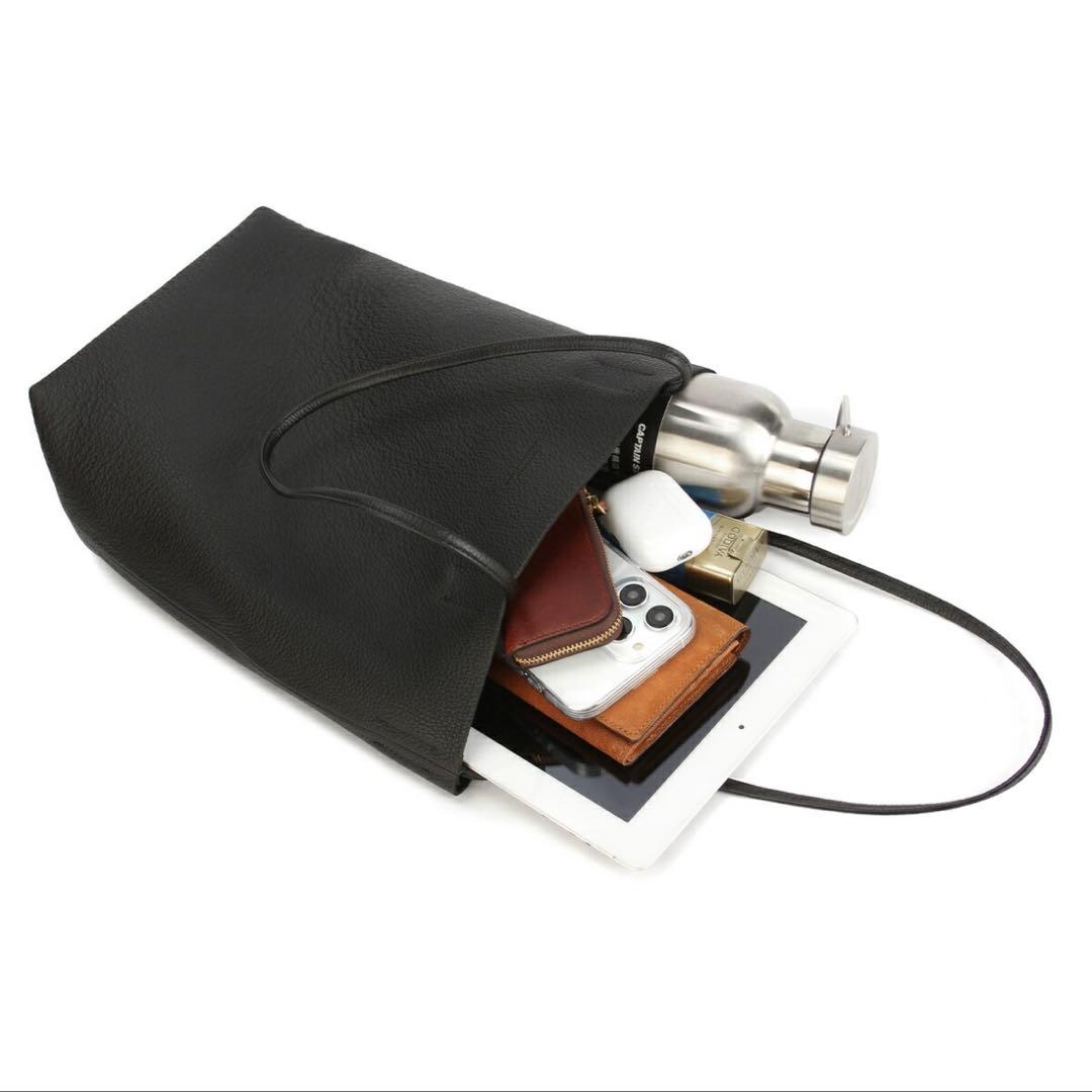 SLOW&CO shrink series ユーティリティトートバッグ S 黒