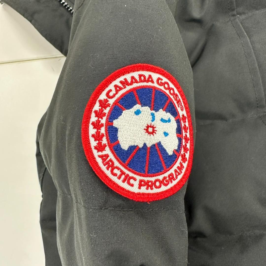 771155/カナダグース ファー付き ダウンジャケット ブラック