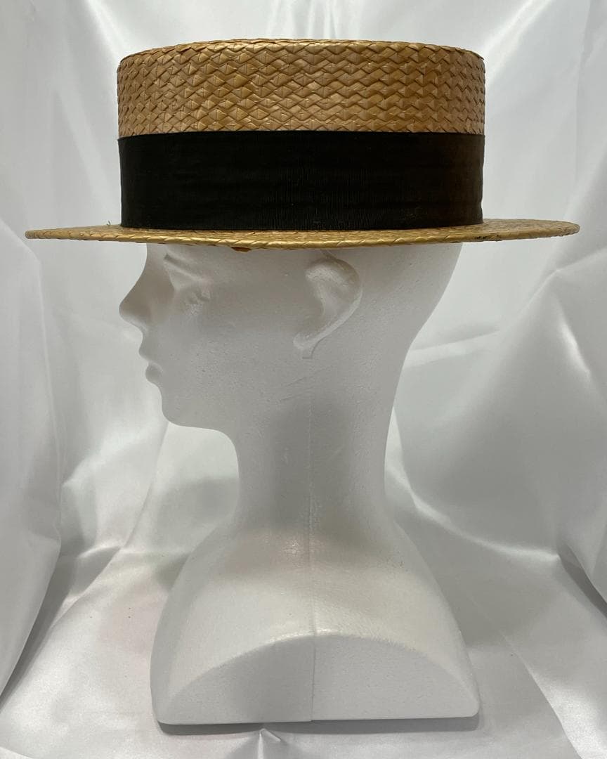 ◆《カンカン帽子/ヴィンテージ》 ベージュ ⑤◆