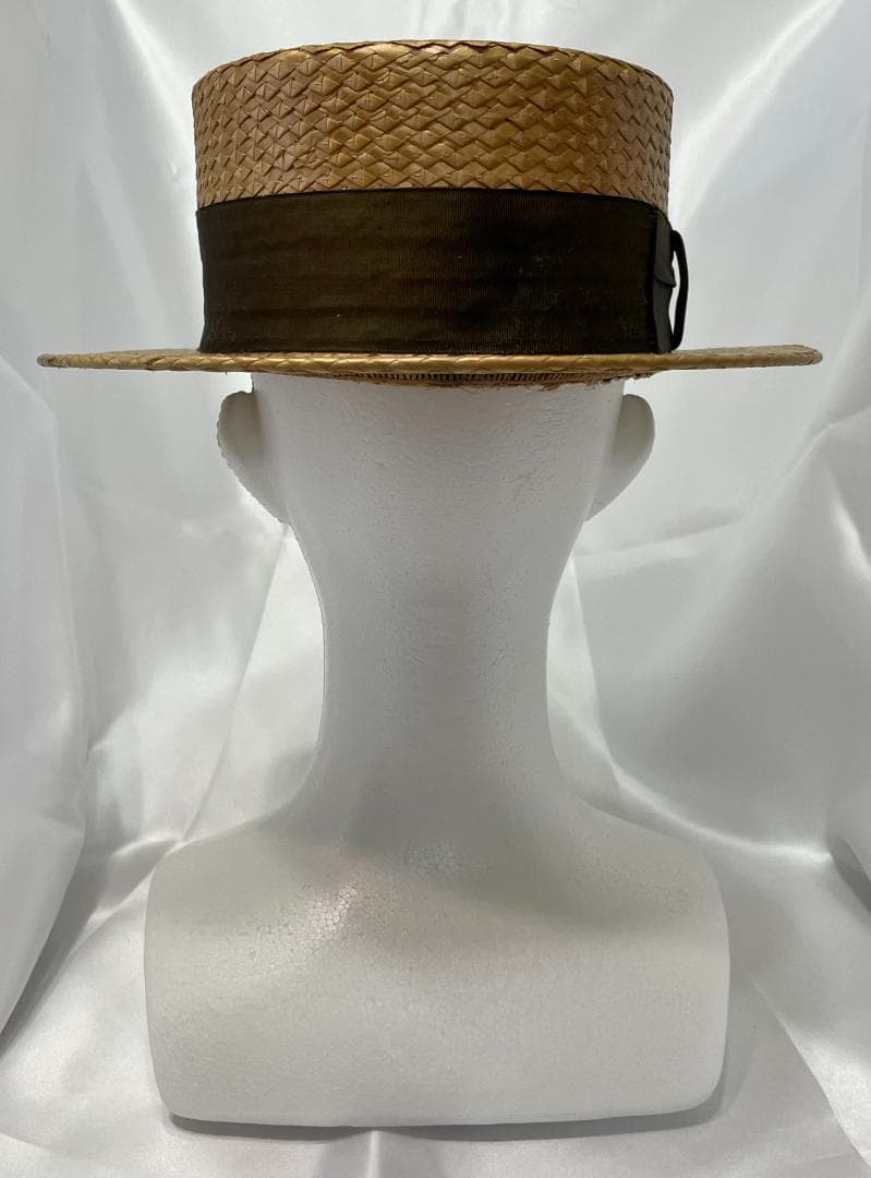 ◆《カンカン帽子/ヴィンテージ》 ベージュ ⑤◆