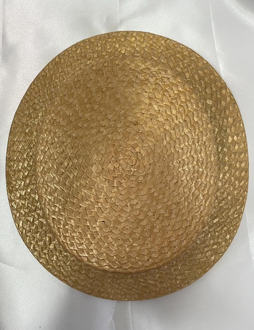 ◆《カンカン帽子/ヴィンテージ》 ベージュ ⑤◆