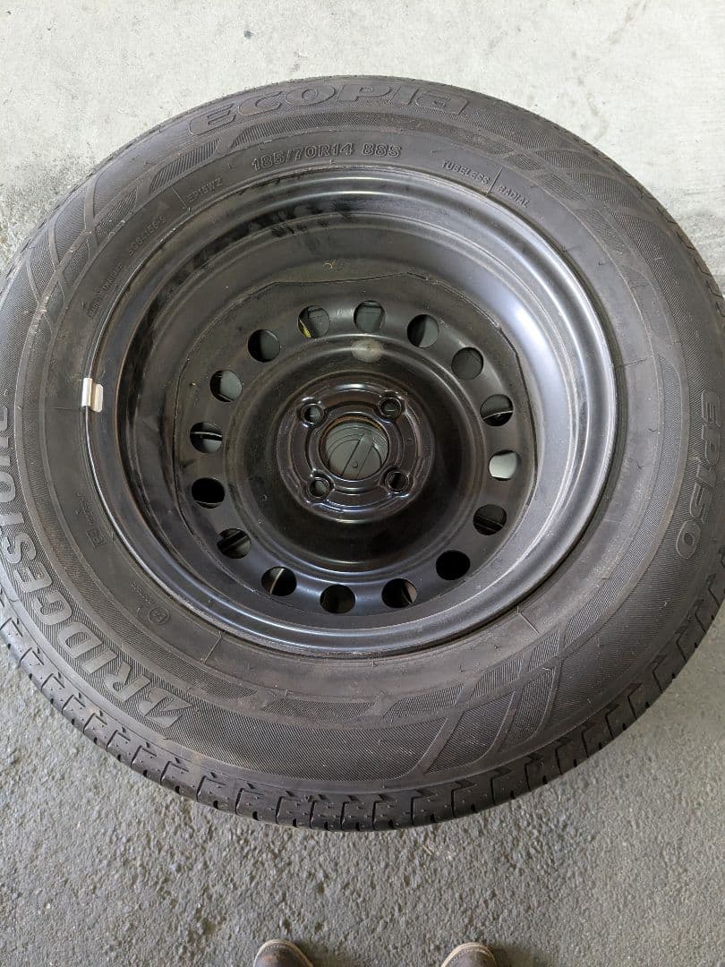 日産ノートE12 純正ホイール　ブリヂストン　エコピア　タイヤ　4本セット