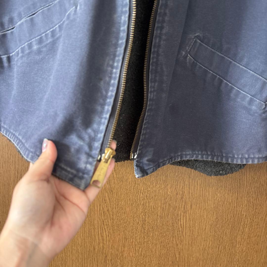 古着 カーハート Carhartt ダックベスト メンズXXL相当 ネイビー
