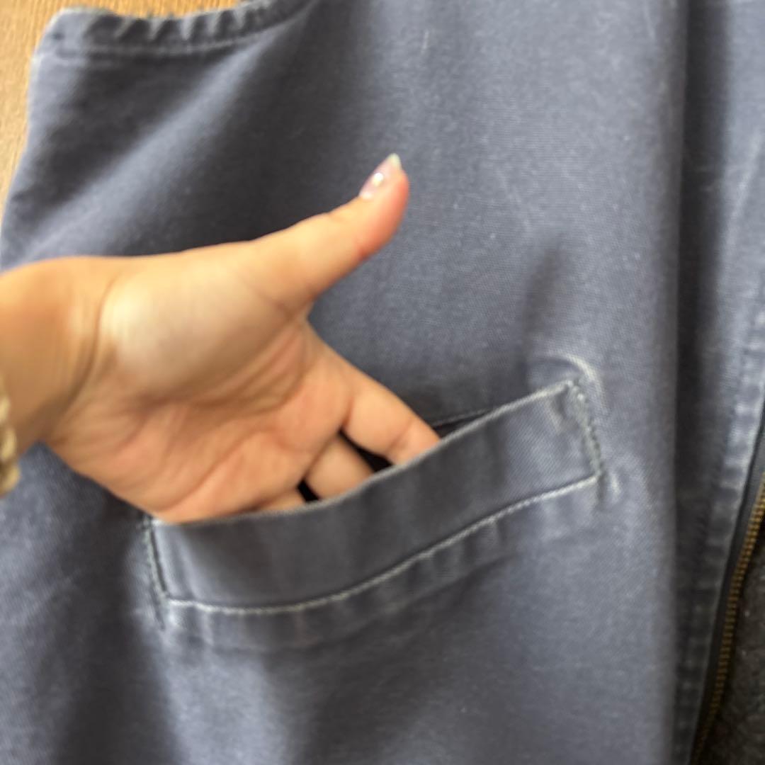 古着 カーハート Carhartt ダックベスト メンズXXL相当 ネイビー