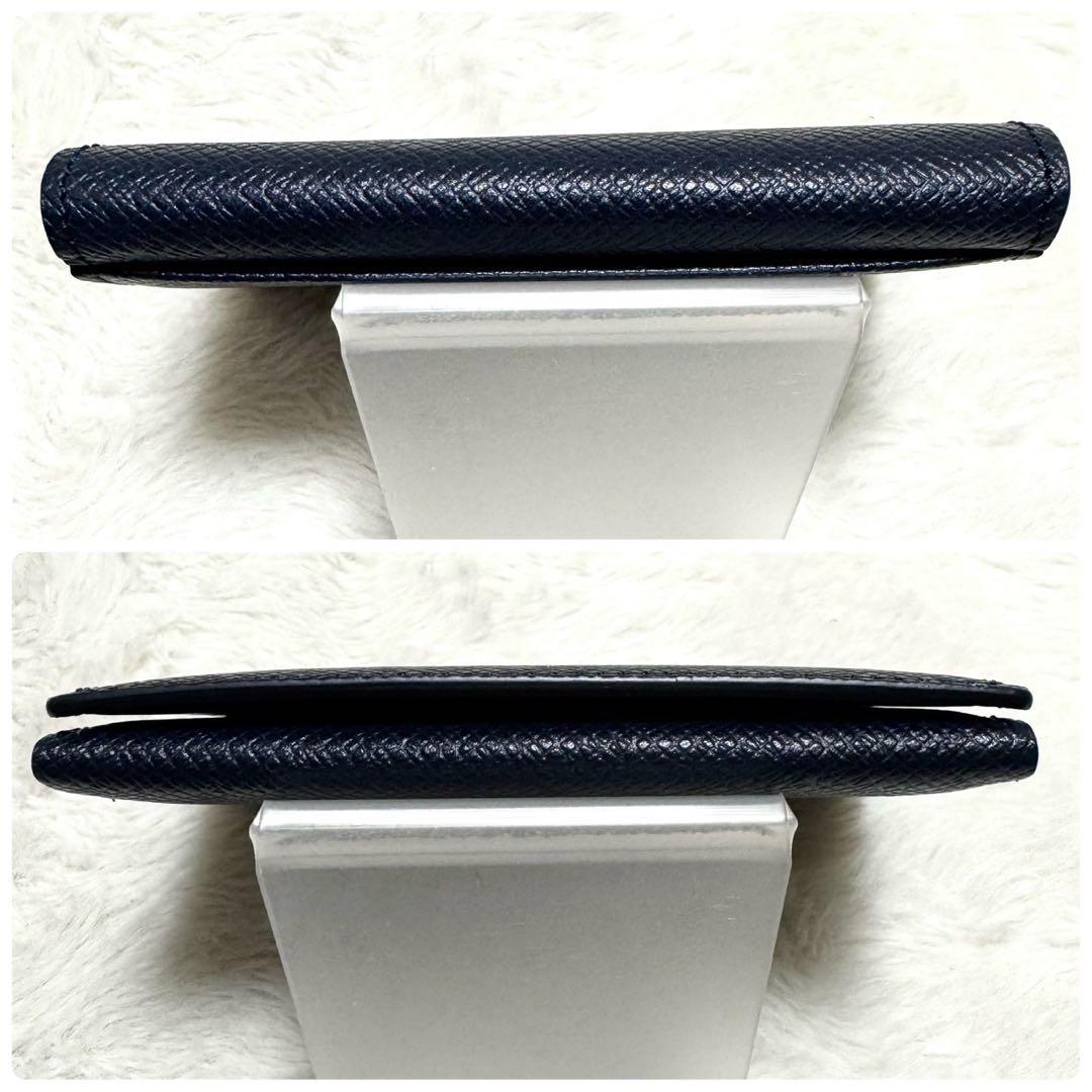 箱付 極美品✨ PELLE MORBIDA カードケース 名刺入れ ネイビー