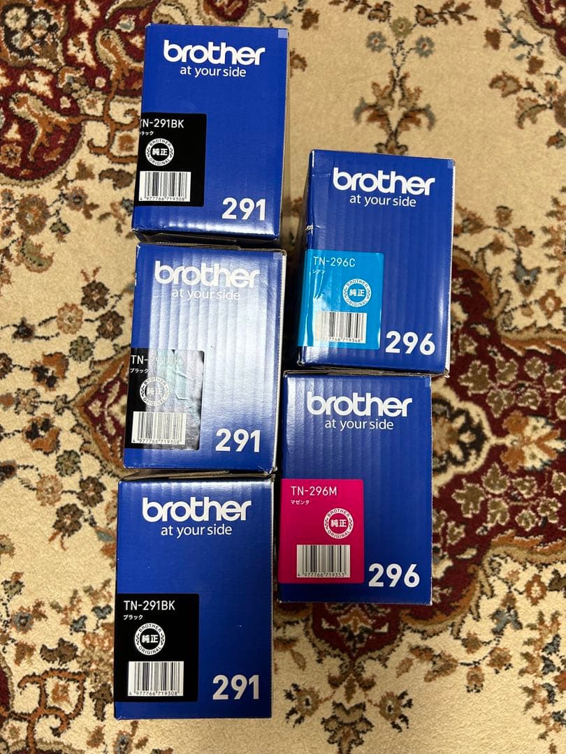 Brother 純正トナーカートリッジ5個セット 送料込み