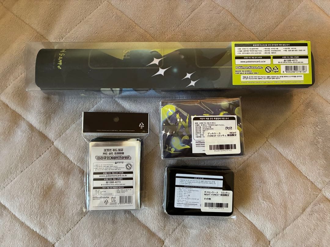 ごー　ポケカ　プレイマット　デッキシールド　ケース　ダメカン　ミミッキュ