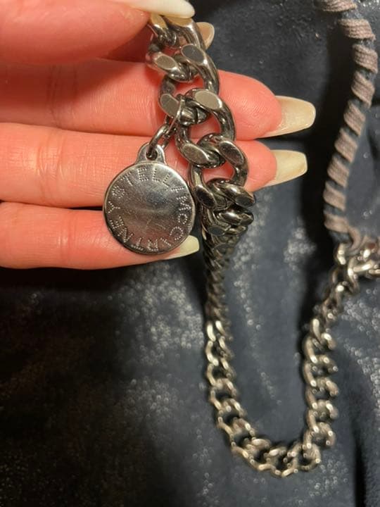 【美品】ステラマッカートニー　ファラベラミニトート　ネイビー