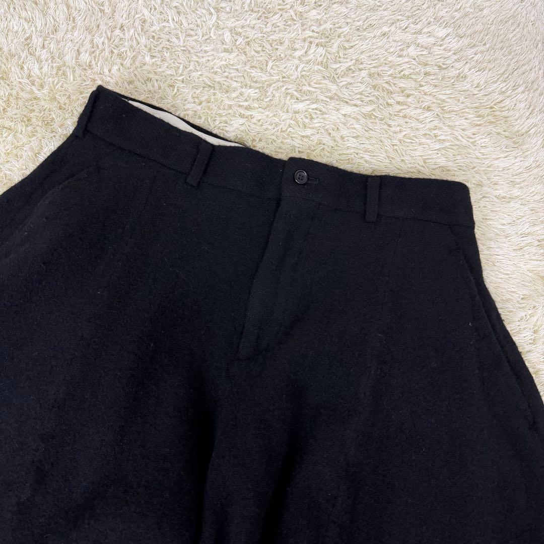 24SS コムデギャルソンオムプリュス ウール縮絨 シンプルパンツ