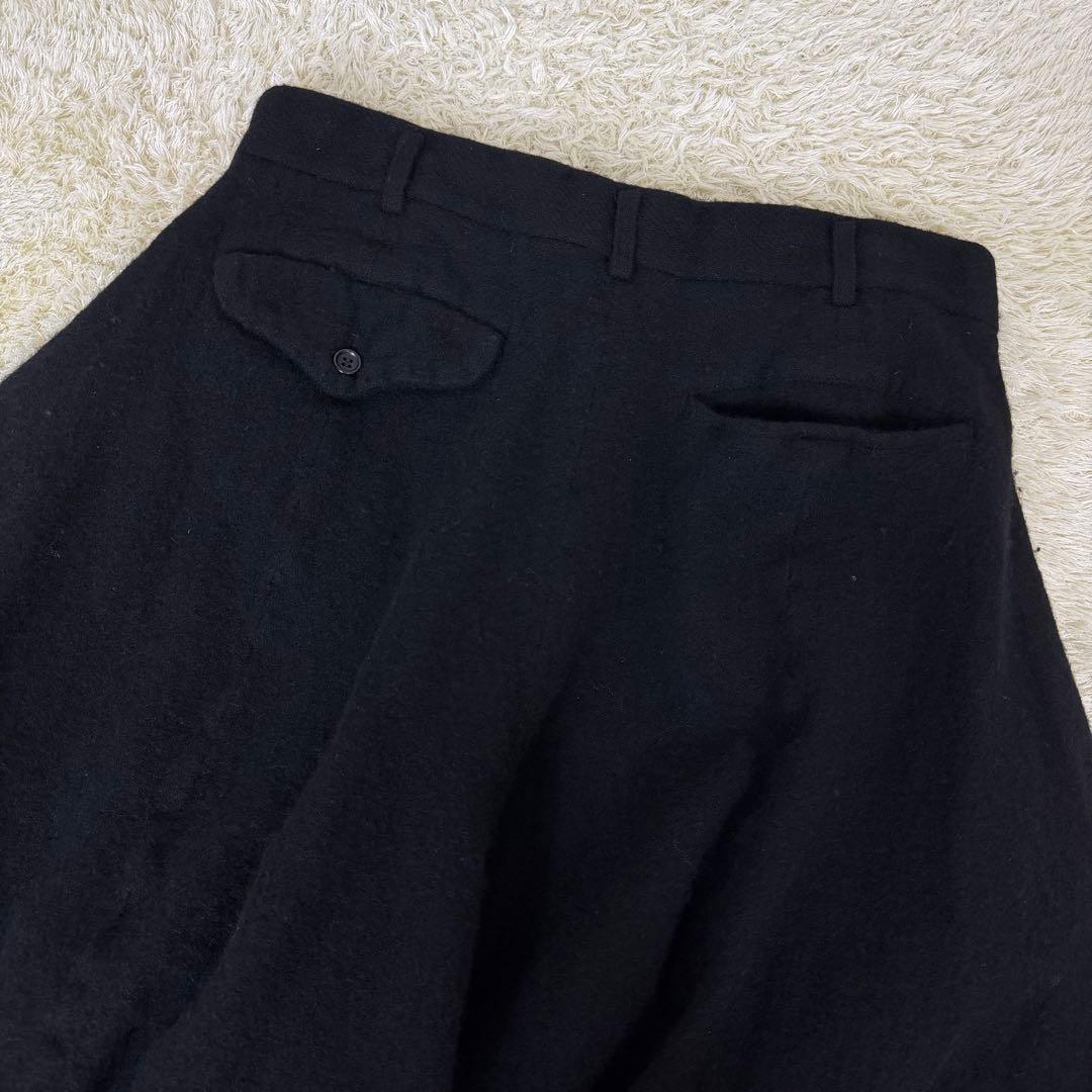 24SS コムデギャルソンオムプリュス ウール縮絨 シンプルパンツ