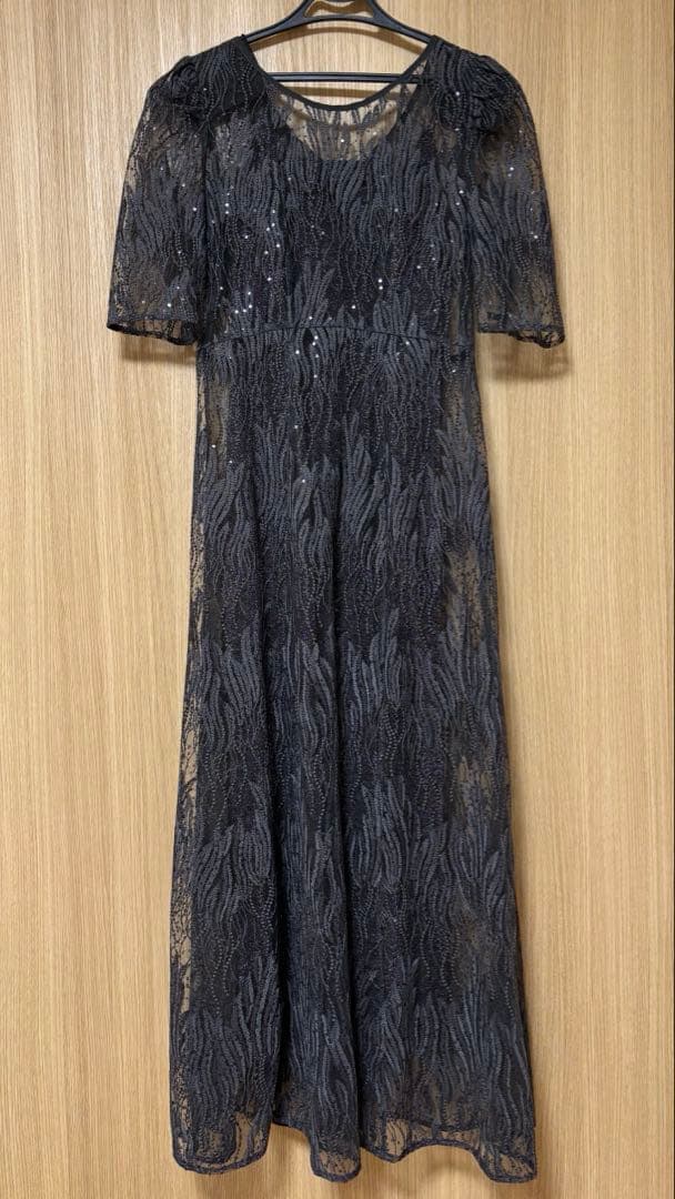 kaene カエン スパンコールアネモネドレス グレー 34