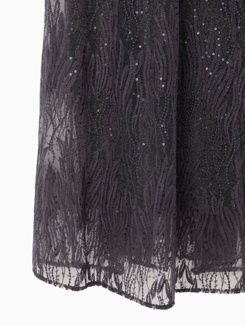 kaene カエン スパンコールアネモネドレス グレー 34