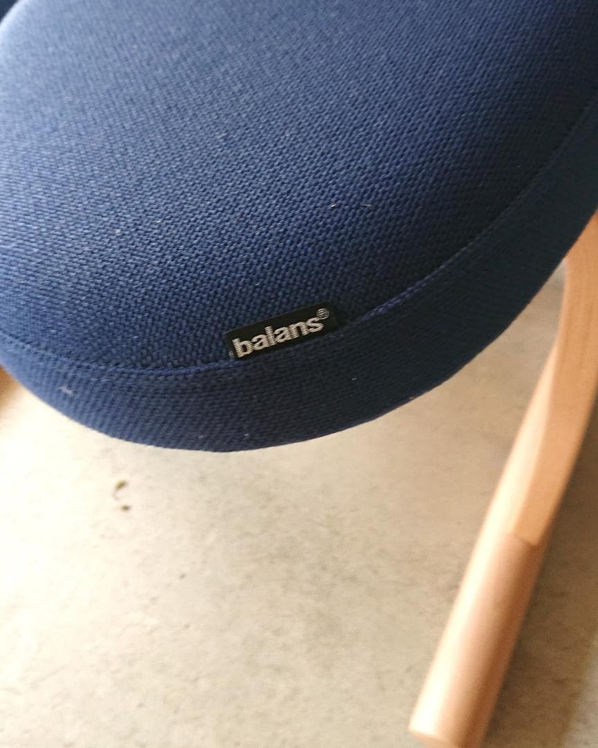 【美品】サカモトハウス バランスチェアイージー　ブルー(ショートフレーム)①