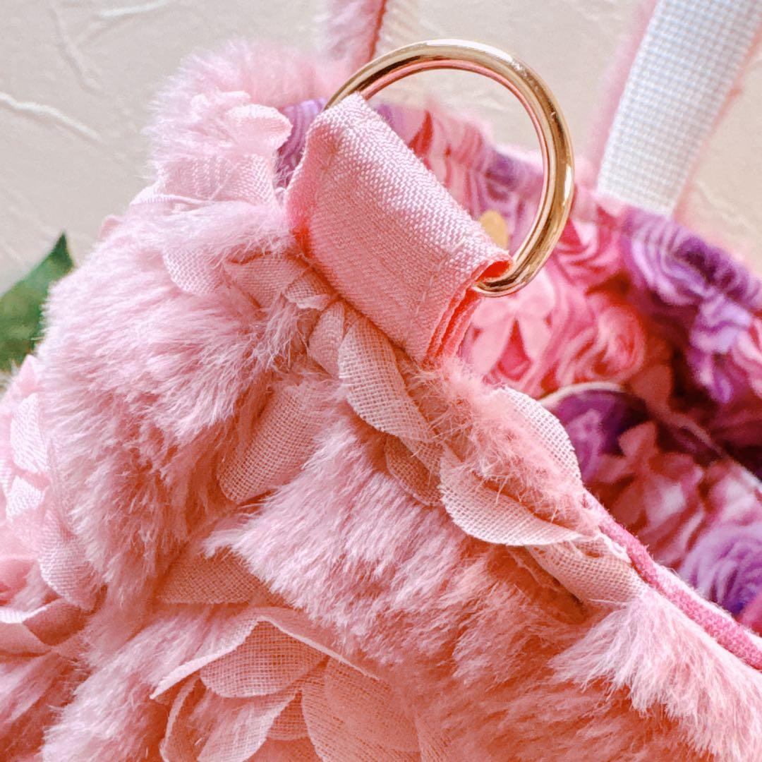 あ*き様 コヤンイサムチョン♡新作バレリーナルミちゃんの薔薇ファーフリルトートバ