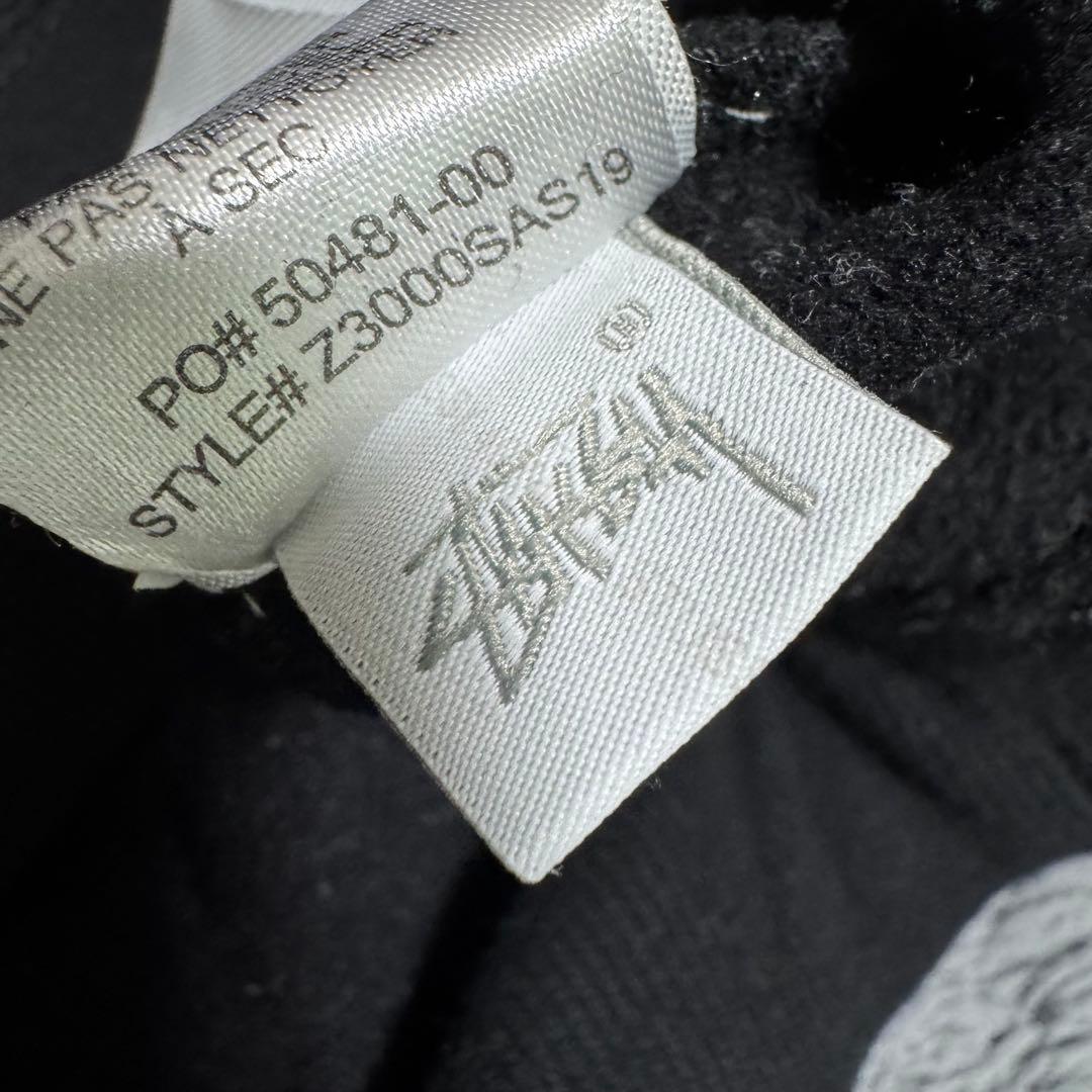 即完 廃盤 Stussy ステューシー エチオピア帝国 皇帝プリントパーカー 黒