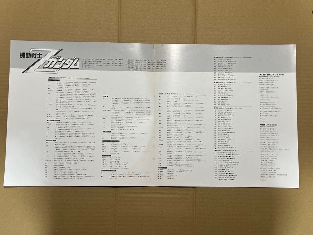 LPレコード 機動戦士Zガンダム BGM集VOL．1.2.3