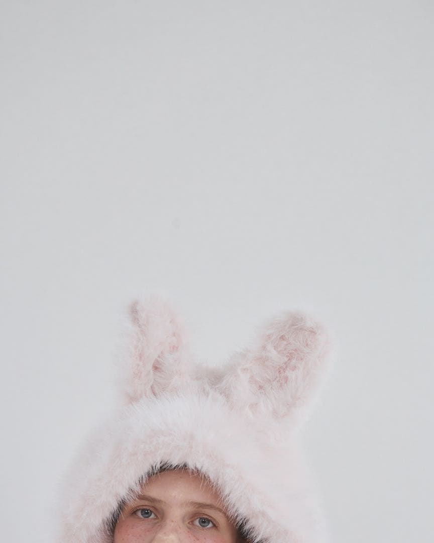 雪*音様 lilLilly リルリリー ピンクうさぎ フェイクファーパーカー コ